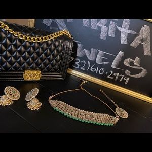 Gorgeous Kundan & gold plated choker set